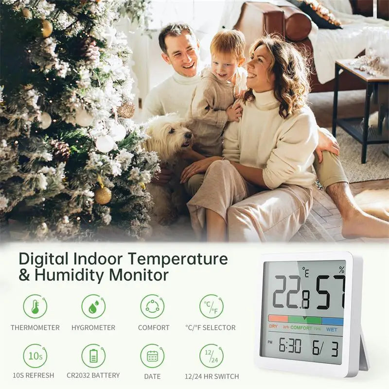 Medidor de humedad y temperatura interior